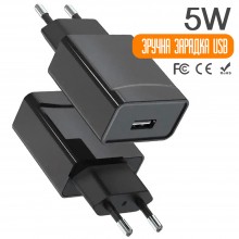Адаптер питания 5V1A USB GS-502A черный 5W Адаптер питания 5V1A USB GS-502A черный 5W