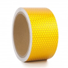 Светоотражающая лента клейкая HF Honeycomb 5см*5м желтая
