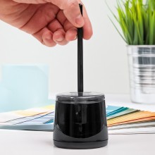 Точилка для карандашей электрическая Tenwin PS10001 чорная Точилка для карандашей электрическая Tenwin PS10001 чорная