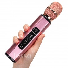 Караоке микрофон Losso K6 Premium розовое золото (стерео-звук) Караоке микрофон Losso K6 Premium розовое золото (стерео-звук)