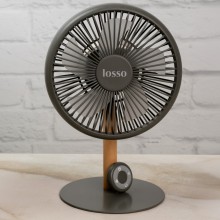 Вентилятор настольный аккумулятрный LOSSO LJQ-138R бесшумный с пультом, хаки Вентилятор настольный аккумулятрный LOSSO LJQ-138R бесшумный с пультом, хаки