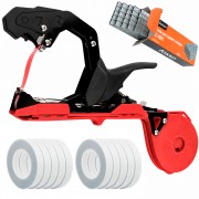 Комплект для подвязки винограда LOSSO SC-8108 (степлер красный, скобы, лента для подвязки белая - 10 шт.)